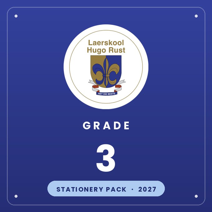 Laerskool Hugo Rust Grade 3 Stationery Pack 2027